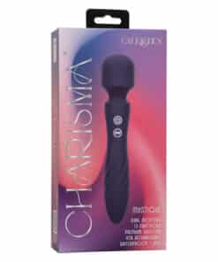 CALEXOTICS – CHARISMA MYSTIQUE MASAJEADOR DOBLE MOTOR 12 FUNCIONES 21,5 CM X 4,5 CM MORADO - intimamenities.com