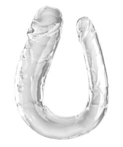 KING COCK - DOUBLE TROUBLE DILDO DOBLE 44 CM TRANSPARENTE