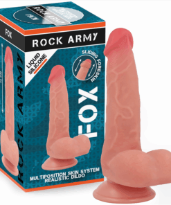 ROCKARMY - FOX DILDO REALISTA DDUAL DENSITY LIQUID SILICONE 19 CM -O- 3.2 CM