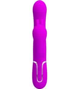 PRETTY LOVE – CAMMY TRIPLE VIBRADOR MULTIFUNCIÓN 4 EN 1 ROSA - intimamenities.com