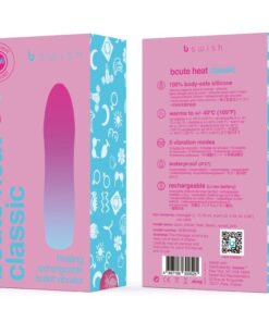B SWISH – BCUTE INFINITE HEAT CLASSIC VIBRADOR CALENTABLE ROSA - intimamenities.com