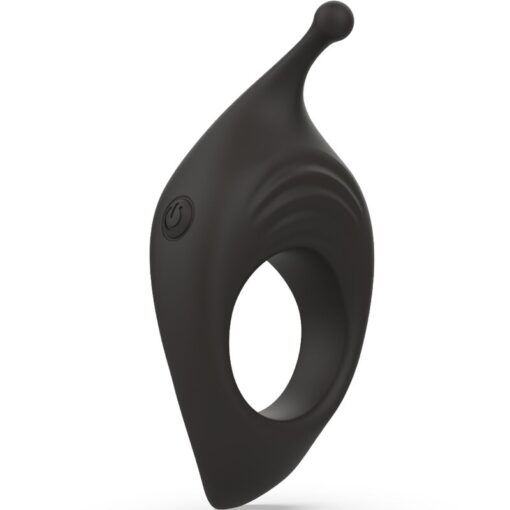 B SWISH – BCHARMED RHYTHM INFINITE DELUXE ANILLO PARA PENE 15 VIBRACIONES NEGRO - intimamenities.com