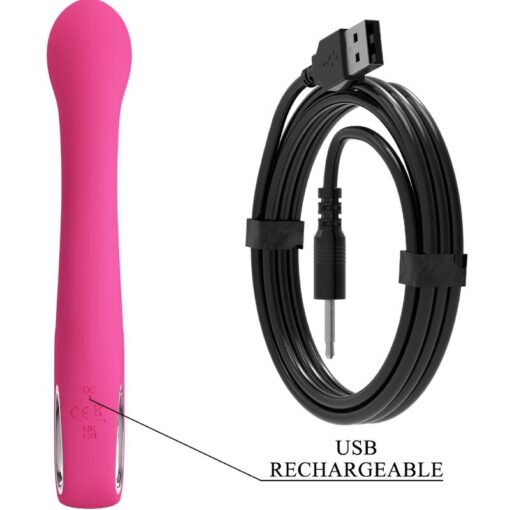 PRETTY LOVE – FRITZ VIBRADOR RABBIT 12 VIBRACIONES ROSA - intimamenities.com