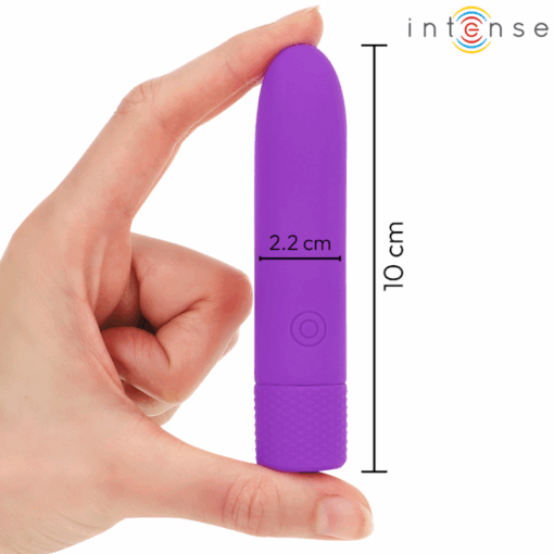 INTENSE – SYMONE BALA VIBRADORA RECARGABLE POR USB 8 VIBRACIONES MORADO 10 X 2.2 CM - intimamenities.com
