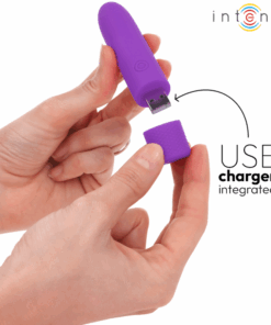 INTENSE – SYMONE BALA VIBRADORA RECARGABLE POR USB 8 VIBRACIONES MORADO 10 X 2.2 CM - intimamenities.com