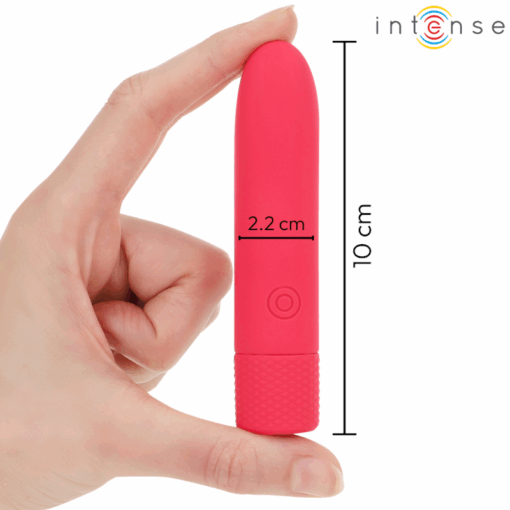 INTENSE – SYMONE BALA VIBRADORA RECARGABLE POR USB 8 VIBRACIONES ROJO 10 X 2.2 CM - intimamenities.com