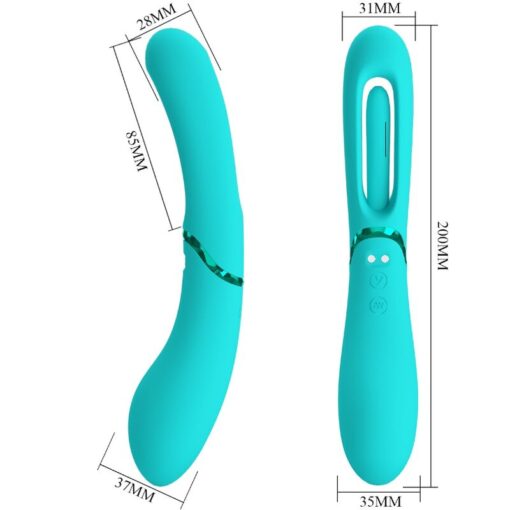 ROMANCE – LEXIE VIBRADOR PUNTO G 7 VIBRACIONES AZUL - intimamenities.com