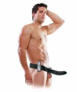 FETISH FANTASY SERIES - ARNÉS VIBRADOR HUECO 19 CM NEGRO