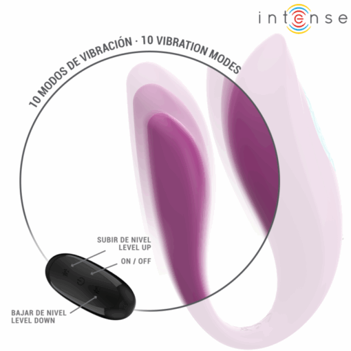 INTENSE – ANNIE ESTIMULADOR & VIBRADOR FORMA DE U MORADO CONTROL REMOTO - intimamenities.com