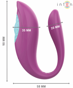 INTENSE – ANNIE ESTIMULADOR & VIBRADOR FORMA DE U MORADO CONTROL REMOTO - intimamenities.com