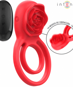 INTENSE - GAIL ROSA ESTIMULADORA 10 VIBRACIONES ROJO CONTROL REMOTO