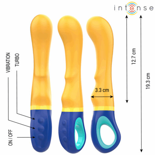 INTENSE – SHAGGY VIBRADOR PUNTO-G AMARILLO - intimamenities.com