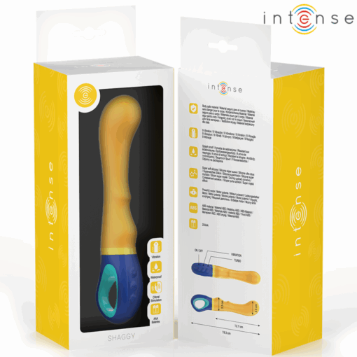 INTENSE – SHAGGY VIBRADOR PUNTO-G AMARILLO - intimamenities.com
