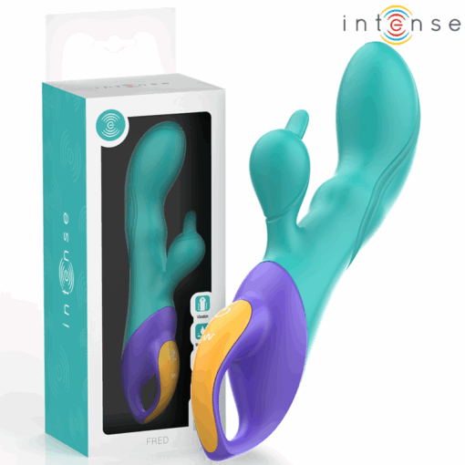 INTENSE – FRED VIBRADOR RABBIT AZUL - intimamenities.com
