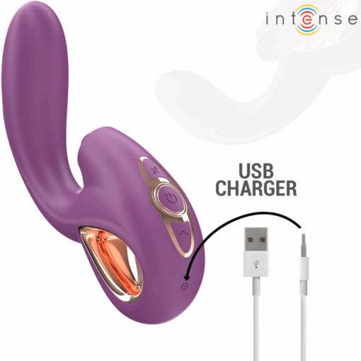 INTENSE – LALI VIBRADOR PUNTO G MULTIFUNCIÓN ESTIMULACIÓN & EMPUJE & VIBRACIÓN MORADO - intimamenities.com