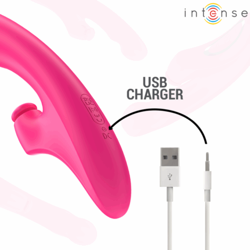 INTENSE – EMI VIBRADOR 13,5 CM MULTIFUNCIÓN 3 EN 1 10 VIBRACIONES ROSA - intimamenities.com