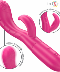INTENSE – AMARA VIBRADOR CON LENGUA ESTIMULADORA 10 VIBRACIONES ROSA - intimamenities.com