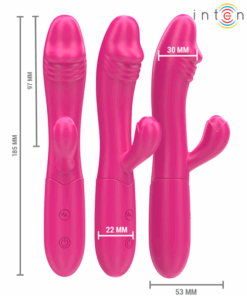 INTENSE – IVY VIBRADOR FLEXIBLE 10 VIBRACIONES CON LENGUA ESTIMULADORA ROSA - intimamenities.com
