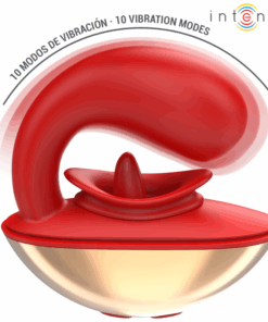INTENSE – MARIAH VIBRADOR & ESTIMULADOR EN FORMA DE U 10 VIBRACIONES ROJO - intimamenities.com