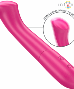 INTENSE - PATY VIBRADOR 19 CM FLEXIBLE 10 VIBRACIONES MODELO 2 ROSA