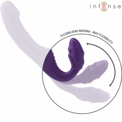 INTENSE – JILL VIBRADOR DOBLE 20 CM VIOLETA CONTROL REMOTO - intimamenities.com