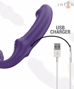 INTENSE – JILL VIBRADOR DOBLE 20 CM VIOLETA CONTROL REMOTO - intimamenities.com