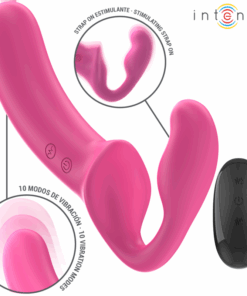 INTENSE – AMY VIBRADOR DOBLE 20 CM ROSA CONTROL REMOTO - intimamenities.com