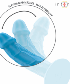 INTENSE – PHOEBE VIBRADOR REALÍSTICO 10 VIBRACIONES AZUL CONTROL REMOTO - intimamenities.com