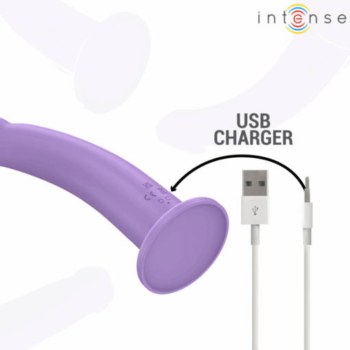 INTENSE – EDDIE VIBRADOR 17,5 CM 10 VIBRACIONES MORADO CONTROL REMOTO - intimamenities.com