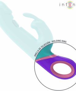 INTENSE – MÓNICA VIBRADOR RABBIT CON ESTIMULADOR ROTATORIO DEL PUNTO G AZUL - intimamenities.com