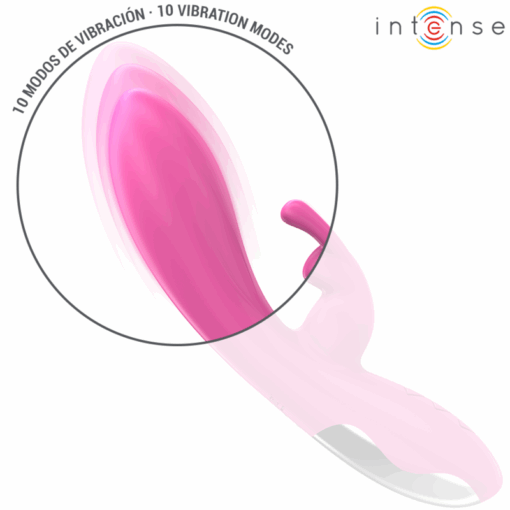 INTENSE – RANDALL VIBRADOR RABBIT 10 VIBRACIONES ROSA - intimamenities.com