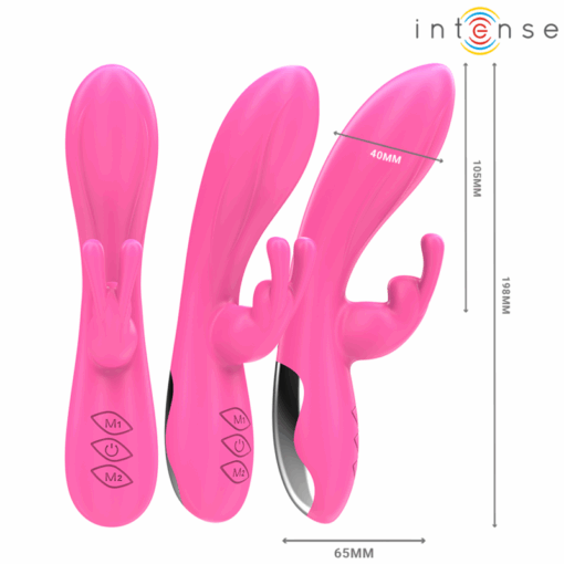 INTENSE – RANDALL VIBRADOR RABBIT 10 VIBRACIONES ROSA - intimamenities.com