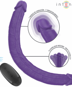 INTENSE - GUNTER DILDO DOBLE VIBRADOR 40 CM MORADO CONTROL REMOTO