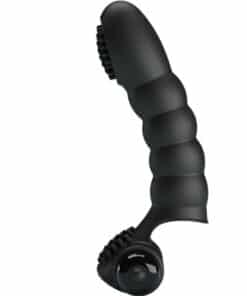 PRETTY LOVE - ALEXANDER VIBRADOR DE DEDO 10 VIBRACIONES NEGRO