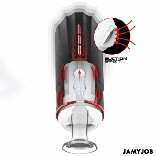JAMYJOB - MEGABITE MASTURBADOR BOCA AUTOMTICO 5 MODOS ONDAS ESTIMULADORAS Y VIBRACIàN - Imagen 2