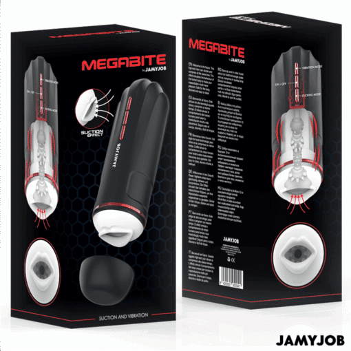 JAMYJOB - MEGABITE MASTURBADOR BOCA AUTOMTICO 5 MODOS ONDAS ESTIMULADORAS Y VIBRACIàN - Imagen 7