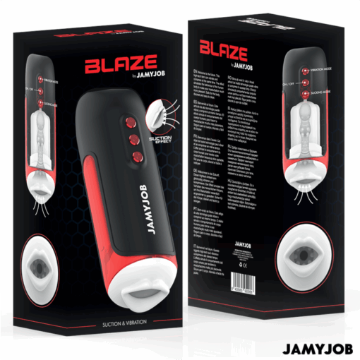 JAMYJOB - BLAZE MASTURBADOR BOCA AUTOMTICO 5 MODOS ONDAS ESTIMULADORAS Y VIBRACIàN - Imagen 7
