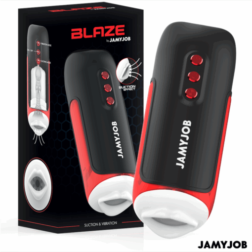 JAMYJOB - BLAZE MASTURBADOR BOCA AUTOMTICO 5 MODOS ONDAS ESTIMULADORAS Y VIBRACIàN