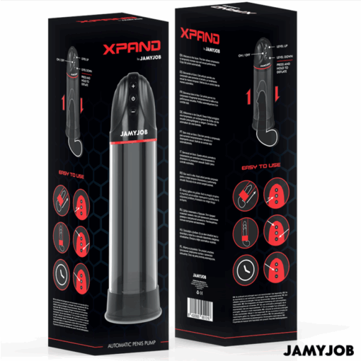 JAMYJOB - XPAND BOMBA AUTOMÁTICA 3 NIVELES DE ONDAS ESTIMULADORAS GRIS - Imagen 7