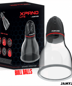 JAMYJOB - XPAND LITE BOMBA AUTOMTICA DE TESTÍCULOS 3 NIVELES DE ONDAS ESTIMULADORAS GRIS