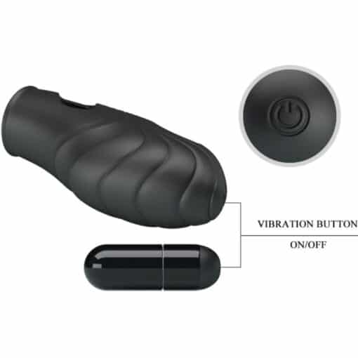 PRETTY LOVE - LICH VIBRADOR DE DEDO SILICONA NEGRO - Imagen 6
