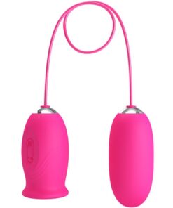 PRETTY LOVE – DAISY HUEVO VIBRADOR + LENGUA ESTIMULADORA DE CLÍTORIS ROSA - intimamenities.com