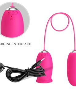 PRETTY LOVE – DAISY HUEVO VIBRADOR + LENGUA ESTIMULADORA DE CLÍTORIS ROSA - intimamenities.com