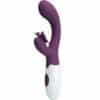 PRETTY LOVE – BUTTERFLY KISS VIBRADOR RABBIT & ESTIMULADOR PUNTO G MORADO - intimamenities.com