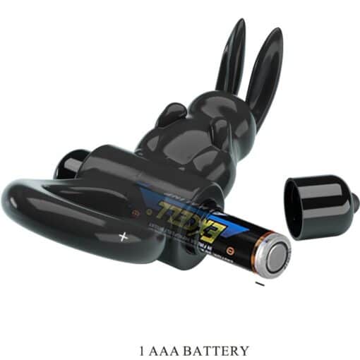 PRETTY LOVE – EXCITING RING ANILLO VIBRADOR RABBIT 10 VIBRACIONES NEGRO - intimamenities.com