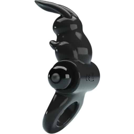 PRETTY LOVE – EXCITING RING ANILLO VIBRADOR RABBIT 10 VIBRACIONES NEGRO - intimamenities.com