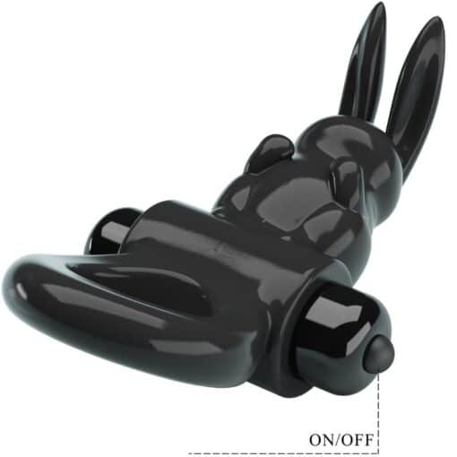 PRETTY LOVE – EXCITING RING ANILLO VIBRADOR RABBIT 10 VIBRACIONES NEGRO - intimamenities.com