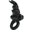 PRETTY LOVE – EXCITING RING ANILLO VIBRADOR RABBIT 10 VIBRACIONES NEGRO - intimamenities.com