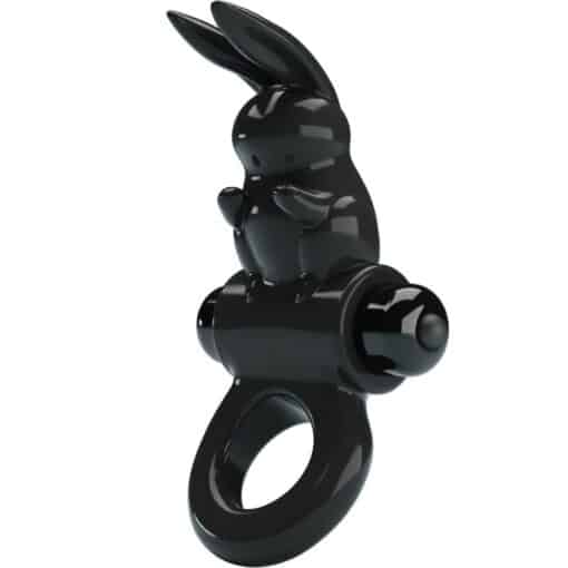 PRETTY LOVE – EXCITING RING ANILLO VIBRADOR RABBIT 10 VIBRACIONES NEGRO - intimamenities.com