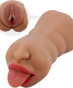 CRAZY BULL - SARAH MASTURBADOR DOBLE BOCA & VAGINA NATURAL